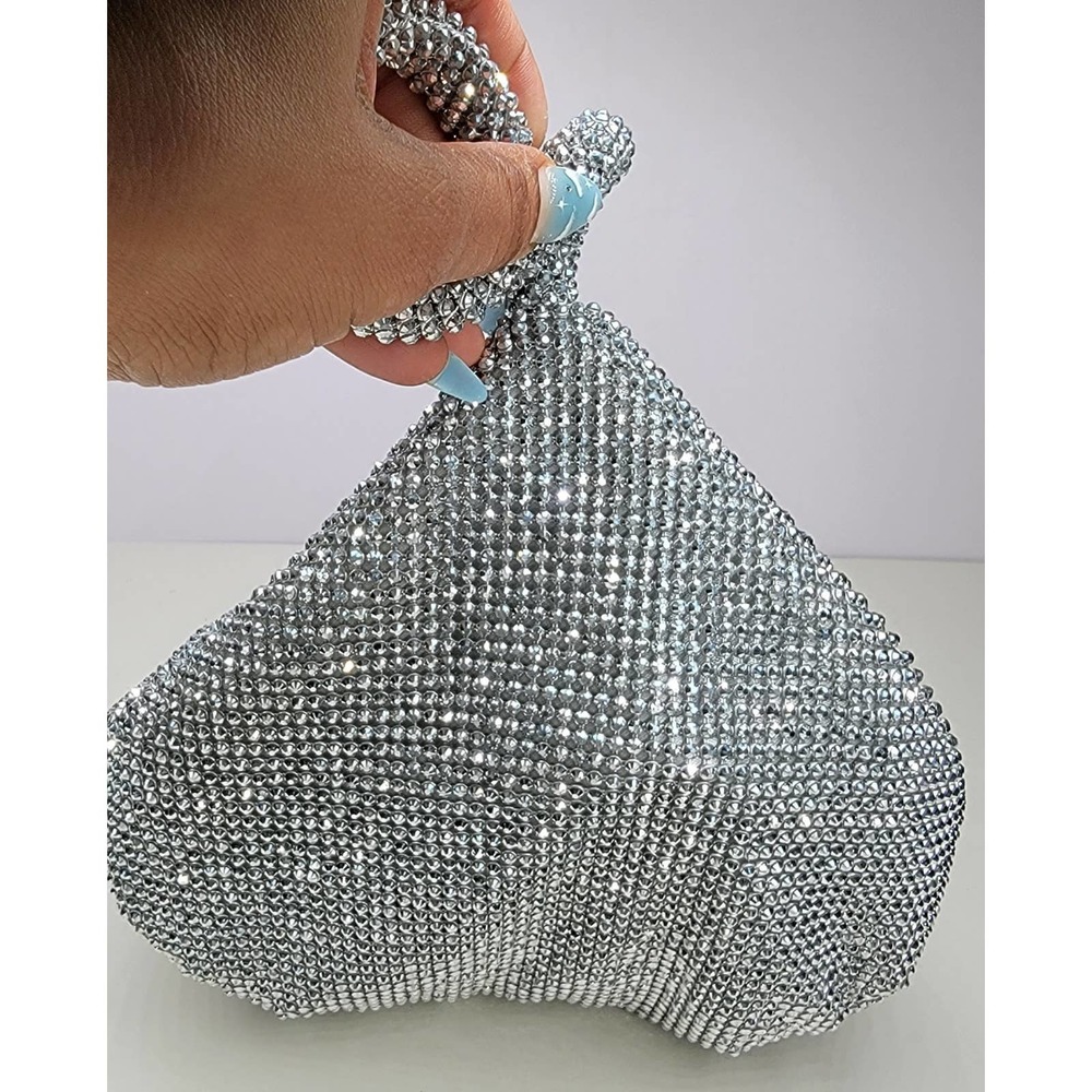INC Doris Sparkle Mesh Pouch - Picture 2 of 4